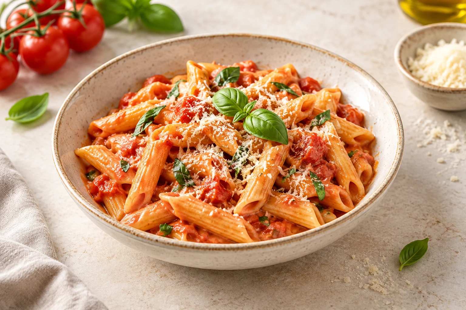 Cremige Tomatenpasta